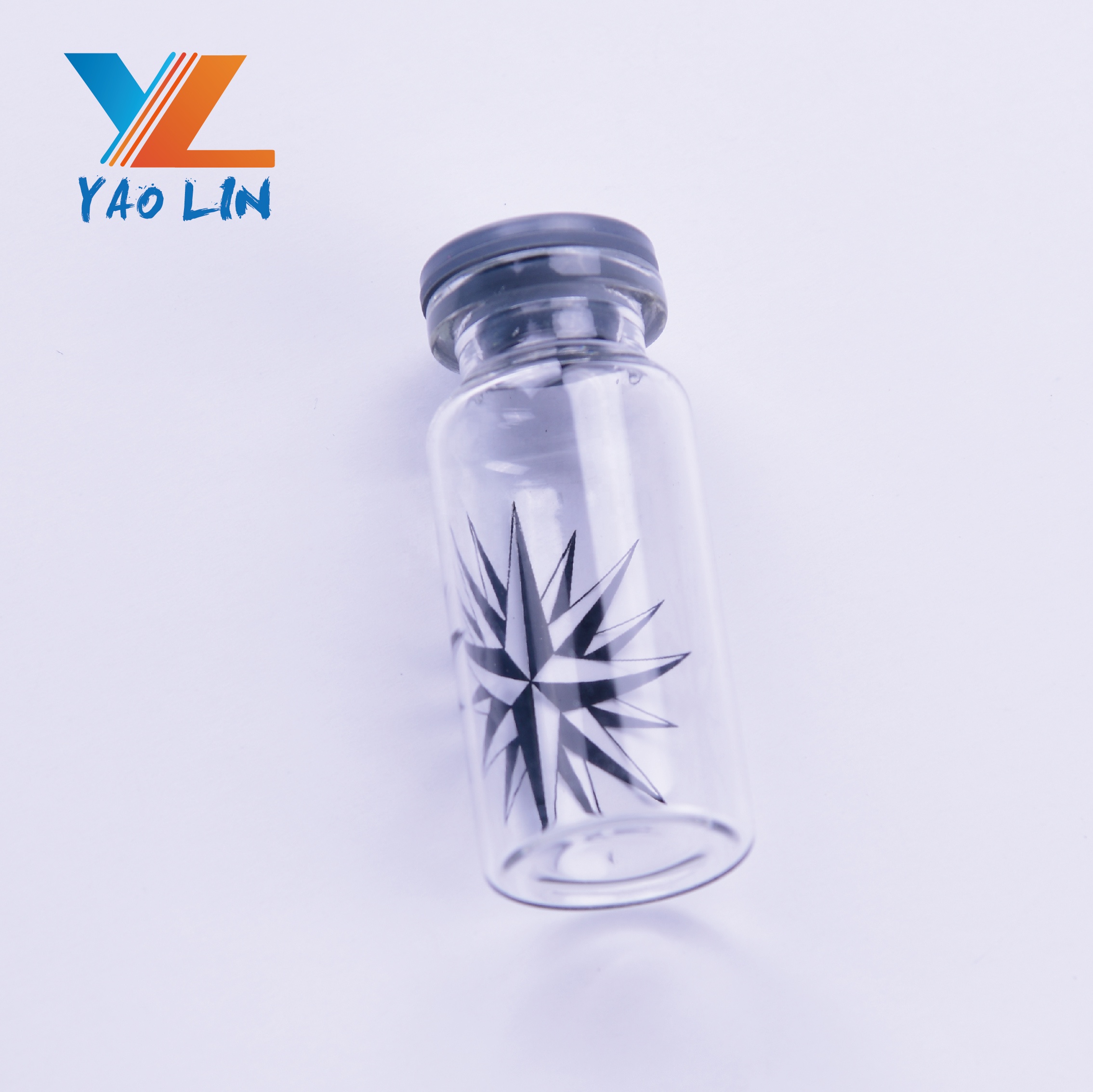 Steroid 10Ml sterilized Glass Vial With Flip Off Cap Bottle