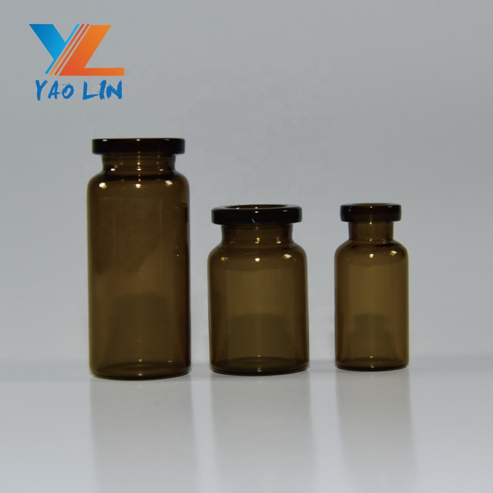 Steroid 10Ml sterilized Glass Vial With Flip Off Cap Bottle