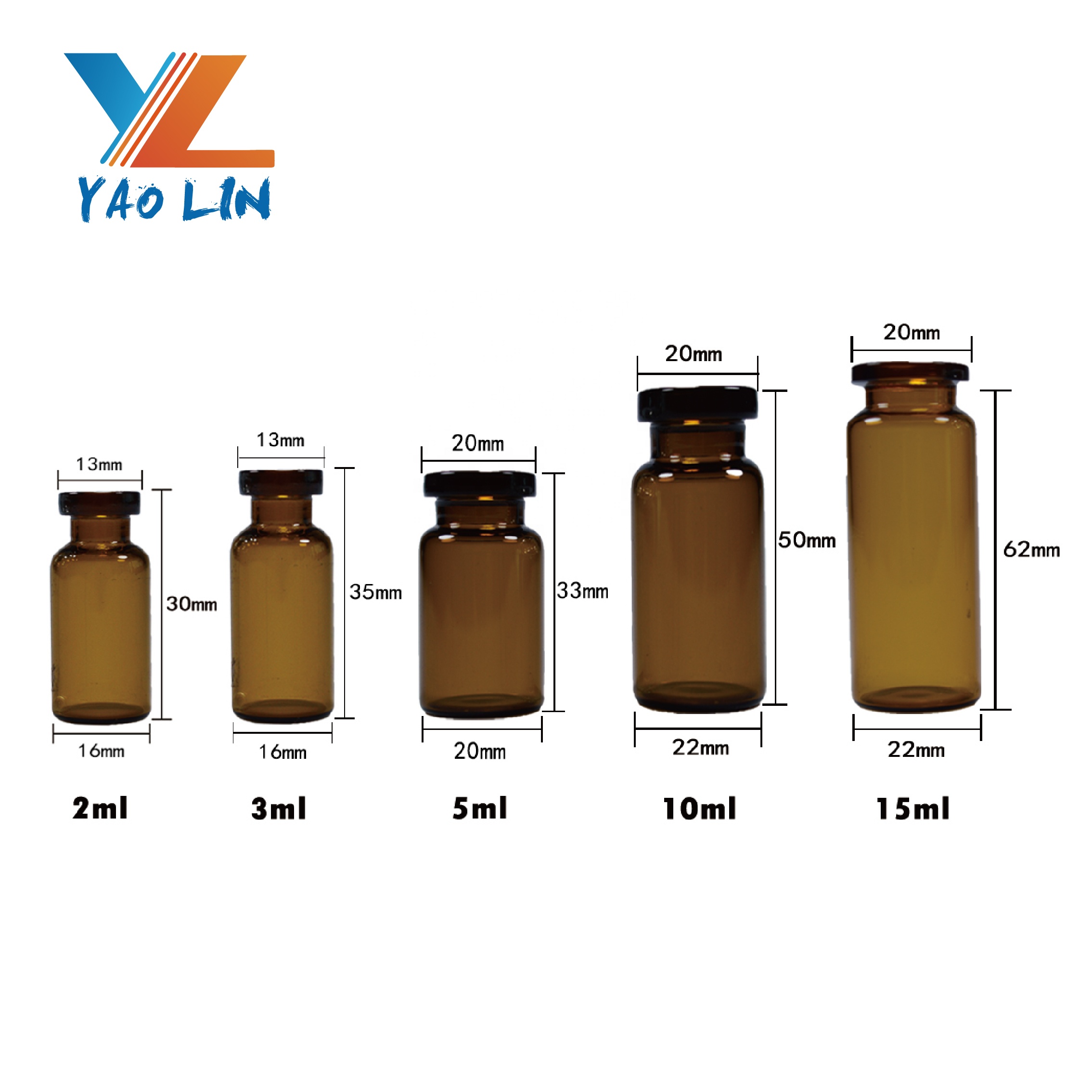 Steroid Bottle Glass Vial With Flip Off Cap 10Ml