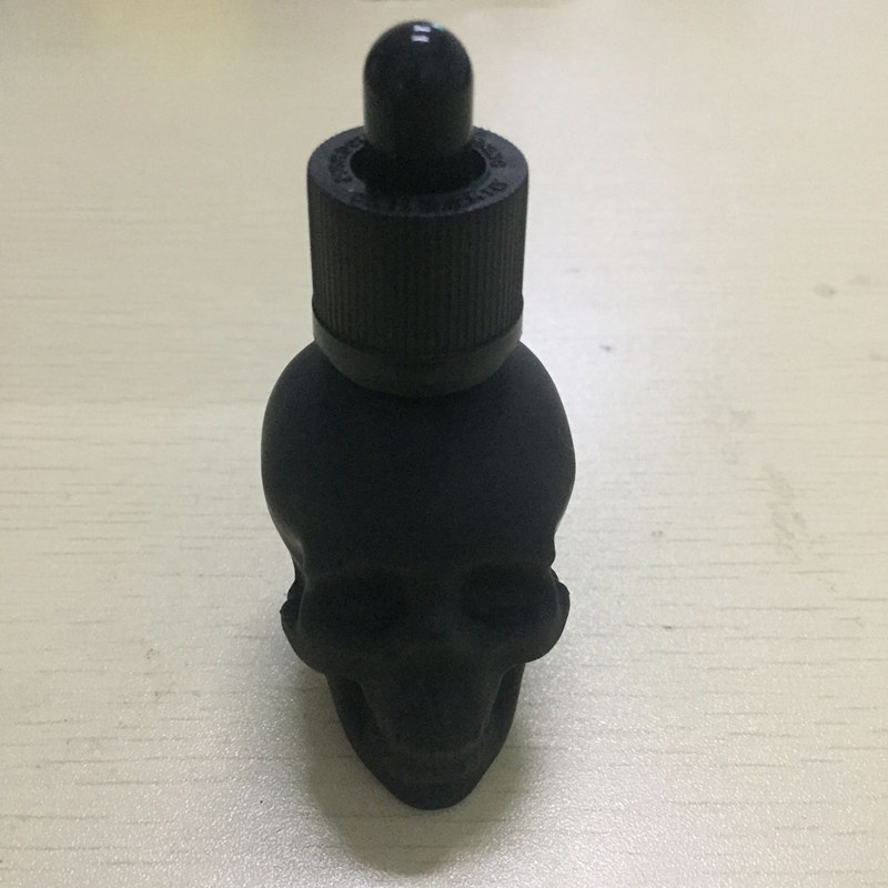 Stock 10 color 30ml skull vape glass bottle jars eye empty dropper bottles Oliver Glasses with childproof glass jar