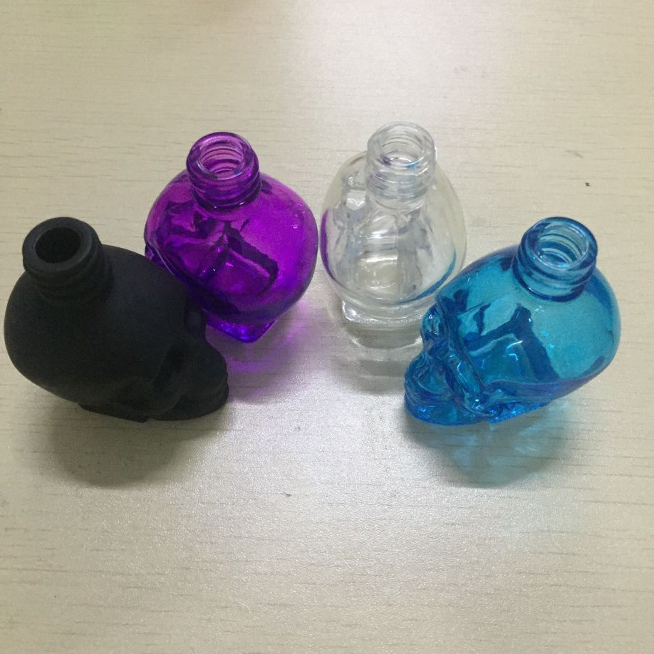 Stock 10 color 30ml skull vape glass bottle jars eye empty dropper bottles Oliver Glasses with childproof glass jar