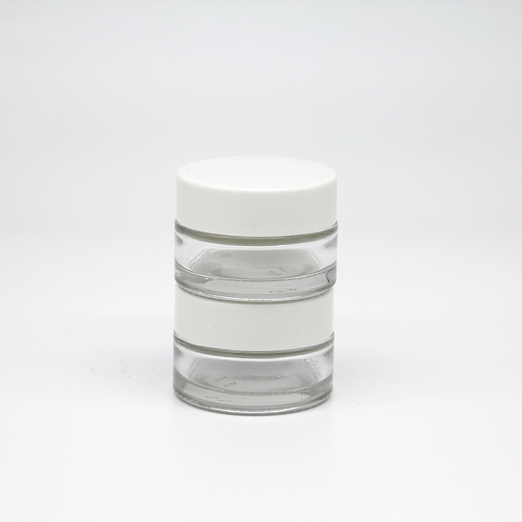 Stock 10g 20g 30g frosted glass cream jar for cosmetic bottle for skincare