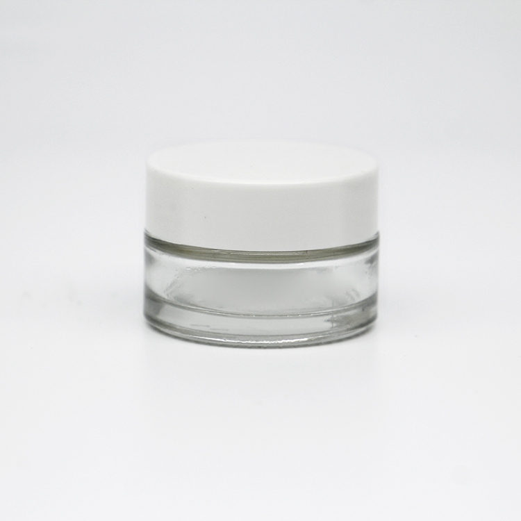 Stock 10g 20g 30g frosted glass cream jar for cosmetic bottle for skincare