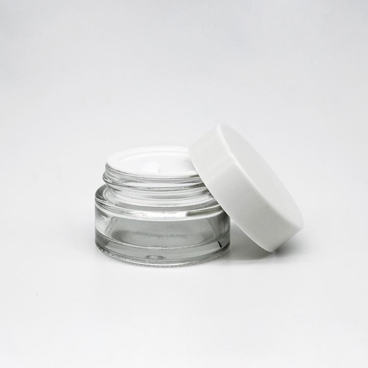 Stock 10g 20g 30g frosted glass cream jar for cosmetic bottle for skincare