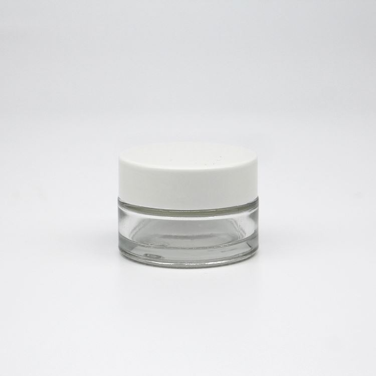 Stock 10g 20g 30g frosted glass cream jar for cosmetic bottle for skincare