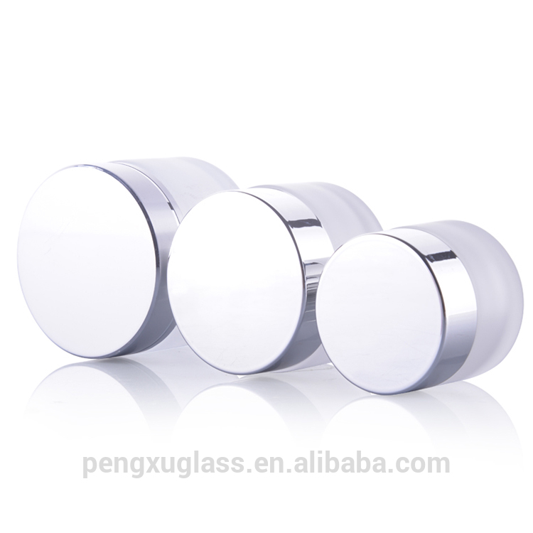 Stock 10g 20g 30g frosted glass cream jar for cosmetic bottle