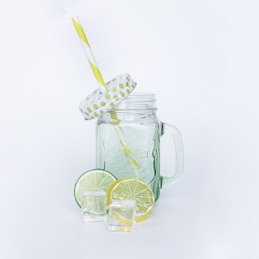 Stock 120ml 4oz Wholesale Different Sizes Mugs Cups with Lids Mason Glass Jar with Custom Printing