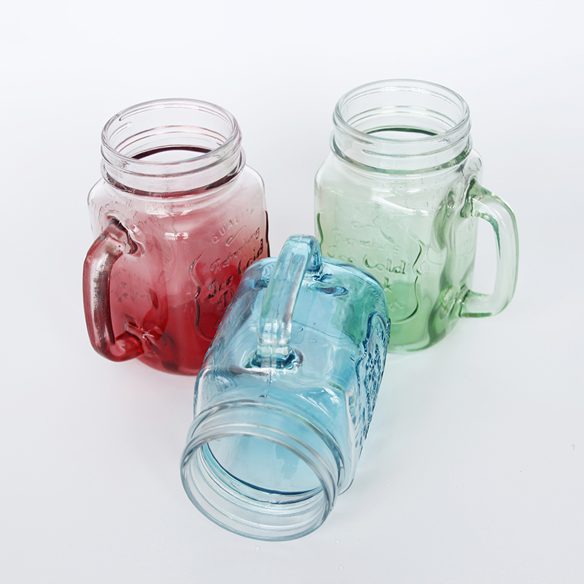 Stock 120ml 4oz Wholesale Different Sizes Mugs Cups with Lids Mason Glass Jar with Custom Printing