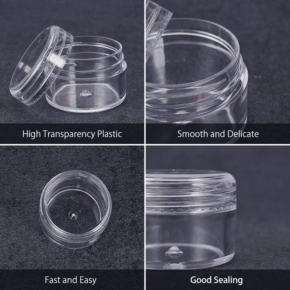 Stock 25ml 30ml Clear Empty DIY Makeup Loose Powder Case Cosmetic Blush Glitter Container