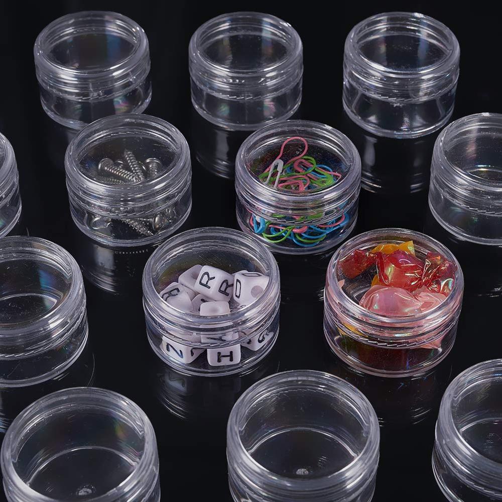 Stock 25ml 30ml Clear Empty DIY Makeup Loose Powder Case Cosmetic Blush Glitter Container