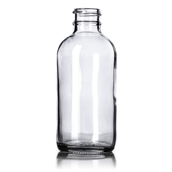 Stock 30ml 1 oz Boston round amber clear blue green Glass Bottle with 20 400 neck finish