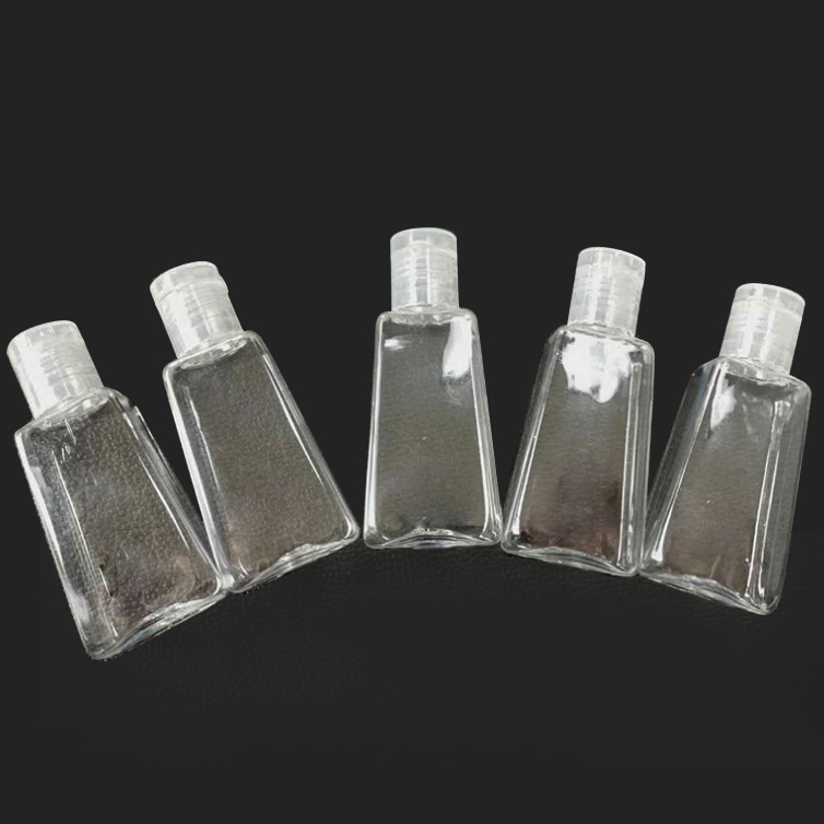 Stock 30ml 60ml gel hand sanitizer pet plastic empty bottle