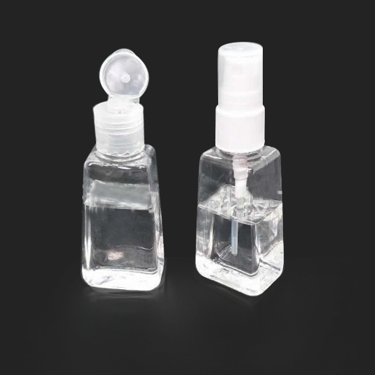 Stock 30ml 60ml gel hand sanitizer pet plastic empty bottle