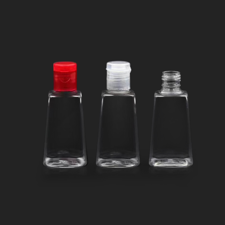 Stock 30ml 60ml gel hand sanitizer pet plastic empty bottle