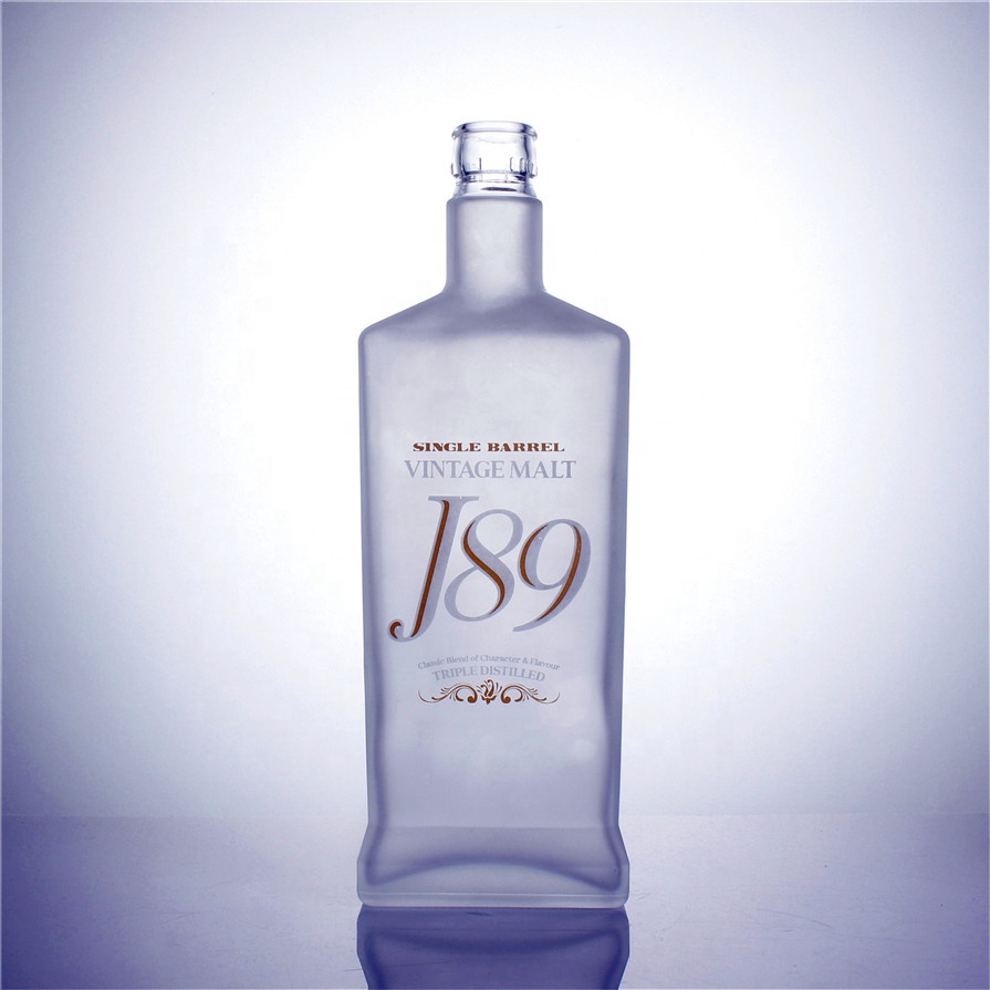 Stock 375ml 500ml 750ml 1000ml Cork Top Super Flint Empty Whisky Tequila Brandy Vodka Liquor Spirit Wine Glass Bottle