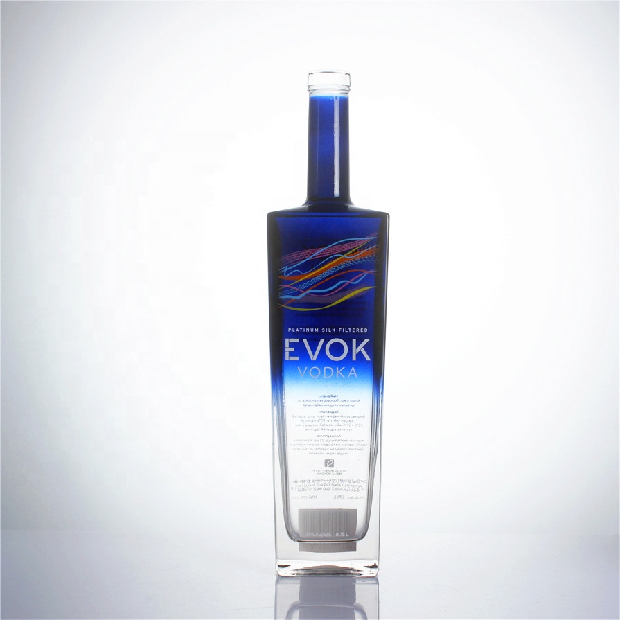 Stock 375ml 500ml 750ml 1000ml Cork Top Super Flint Empty Whisky Tequila Brandy Vodka Liquor Spirit Wine Glass Bottle