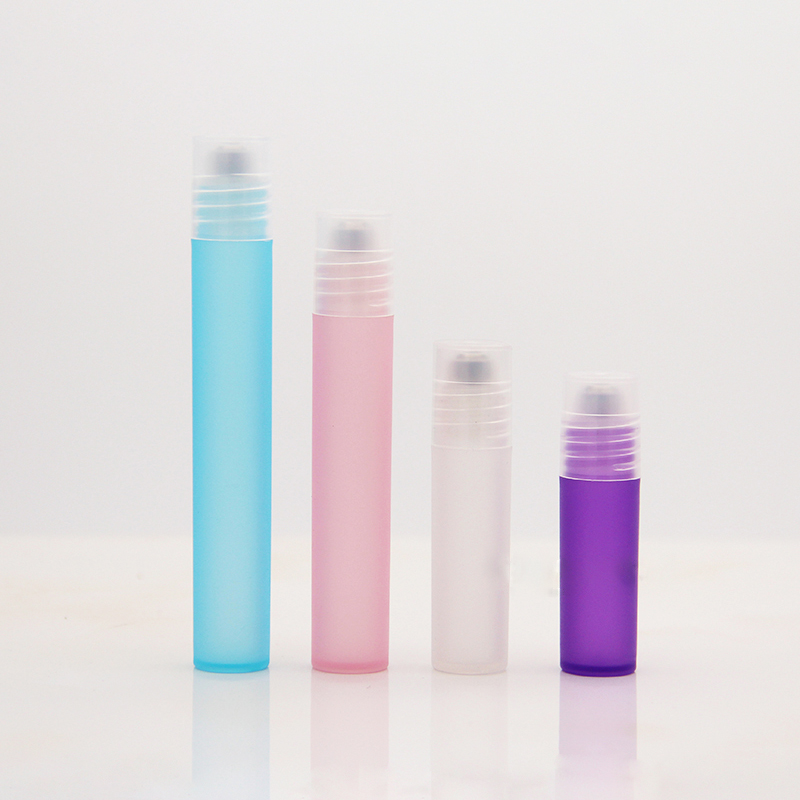 Stock 3ml 5ml 8ml 10ml color plastic roll on bottle