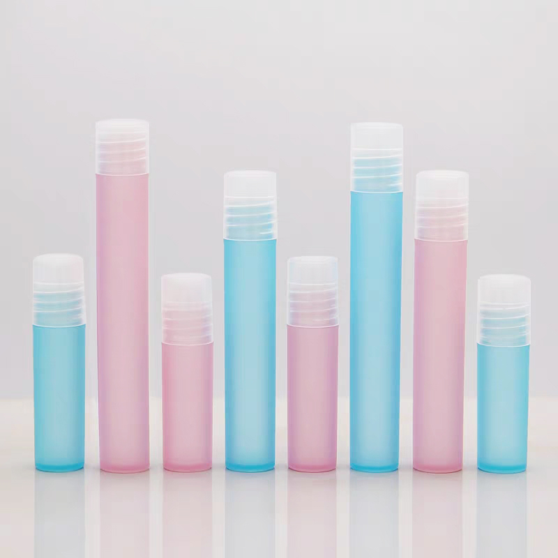 Stock 3ml 5ml 8ml 10ml color plastic roll on bottle
