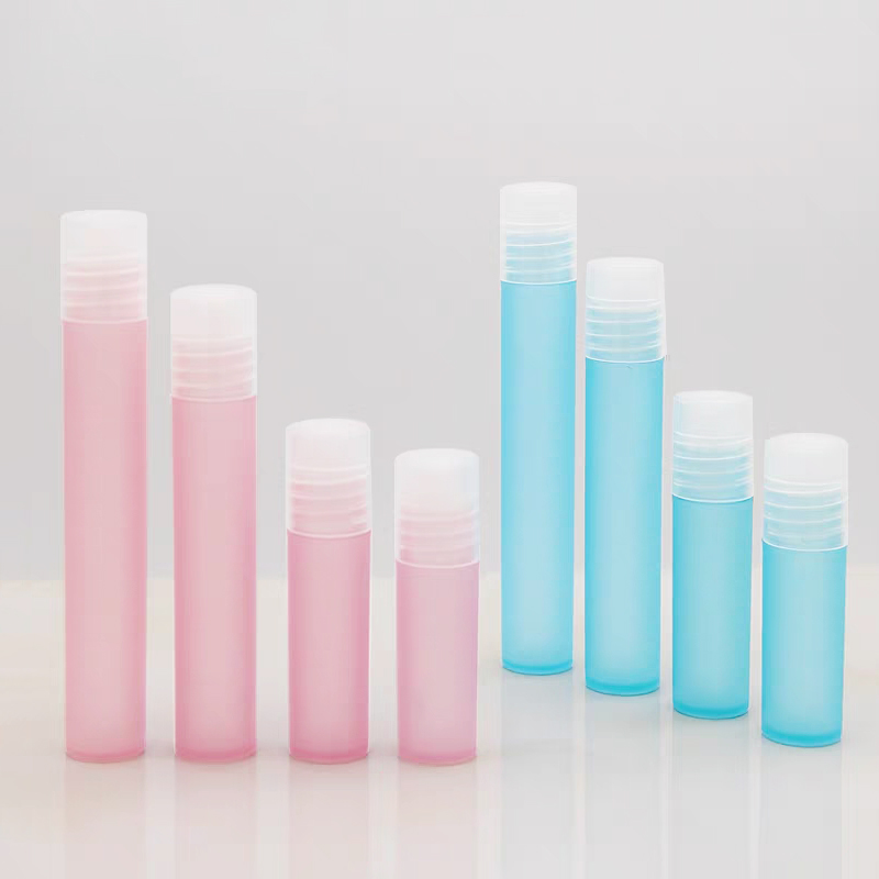 Stock 3ml 5ml 8ml 10ml color plastic roll on bottle