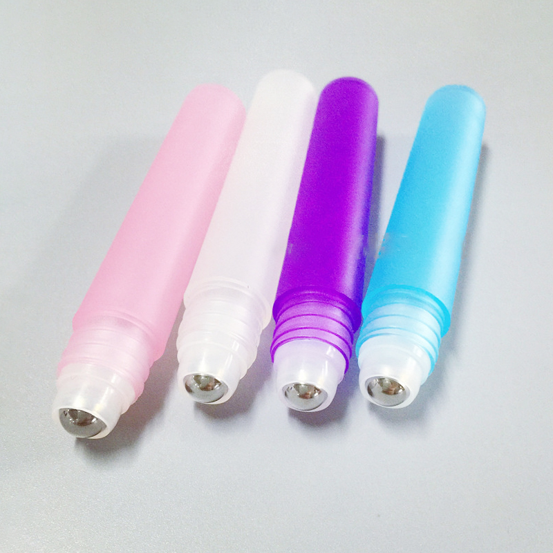 Stock 3ml 5ml 8ml 10ml color plastic roll on bottle