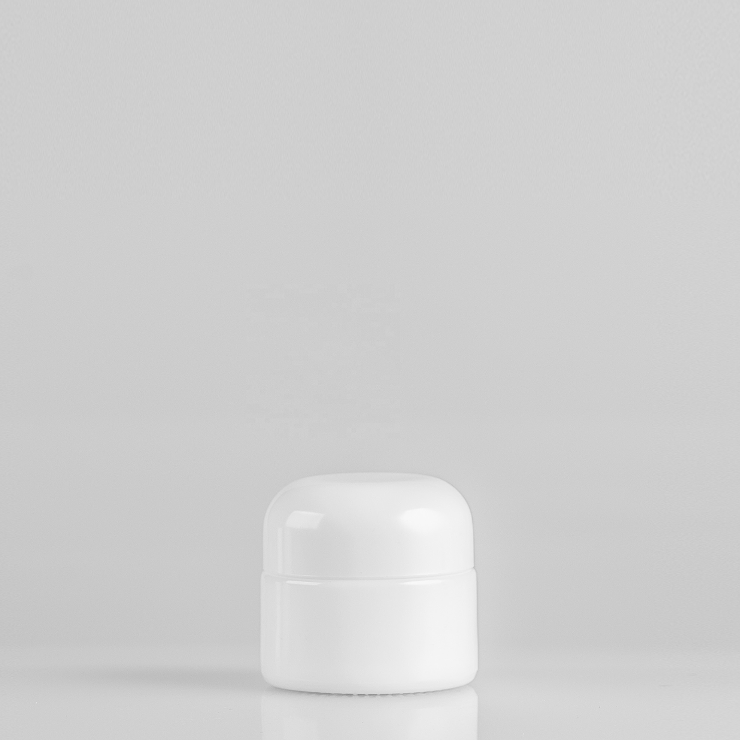 Stock 50g Cosmetics Opal Glass jar for cream packaging from China manufactory