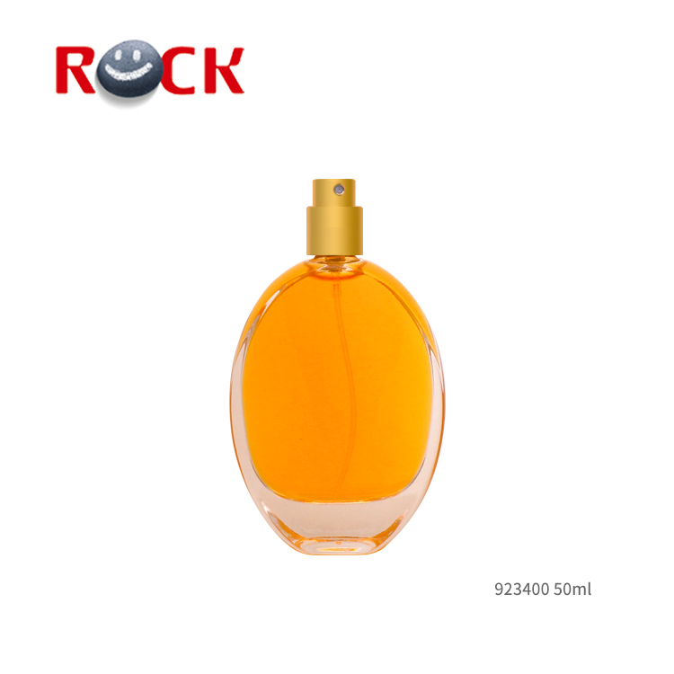 Stock! 50ml golden cap spray perfume bottle glass empty bottle