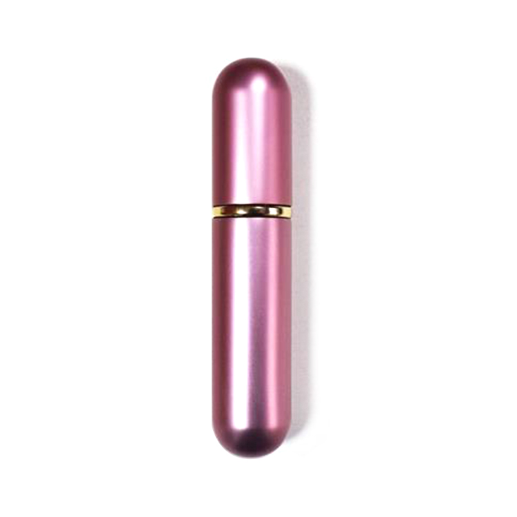 Stock 5Ml Colorful Aluminum Perfume Atomizer Spray Bottle With Glass Inner
