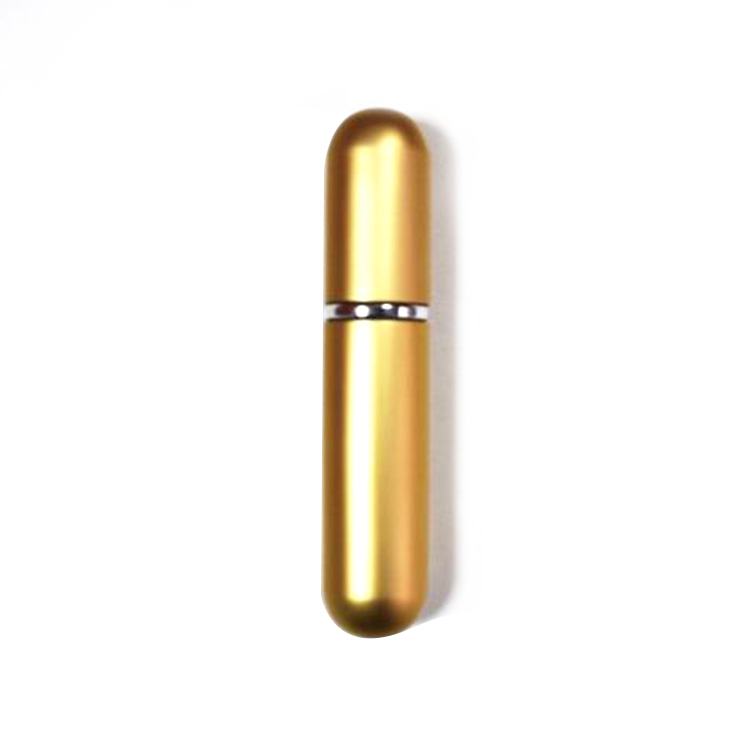 Stock 5Ml Colorful Aluminum Perfume Atomizer Spray Bottle With Glass Inner