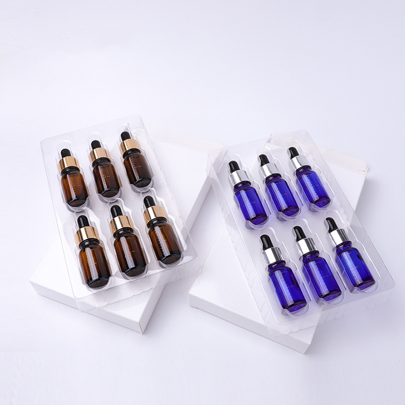 Stock Gift boxes for fine oil bottles 10ml graduated eyedropper bottles 6 boxes of essence glass Dropper bottles Amazon Supplier