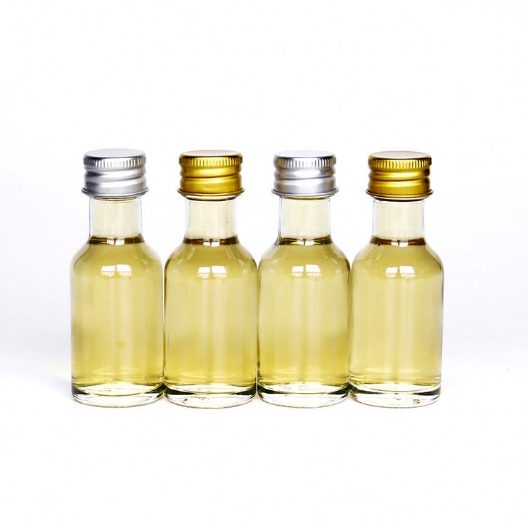 Stock Mini 30ml Spirit Vokda Alcohol Glass Bottle With Aluminum Screw Cap