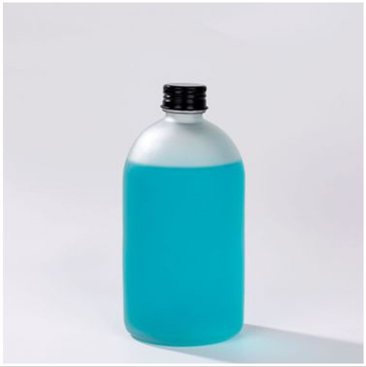 Stock Various Sizes Boston Round Cold Brew/Kombucha Beverage Glass Bottle with Screw Lid