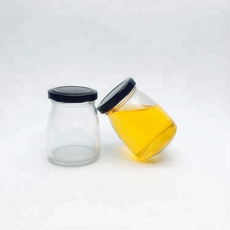 Stock cheap small glass jam jar 100ml 3oz for mango pulp