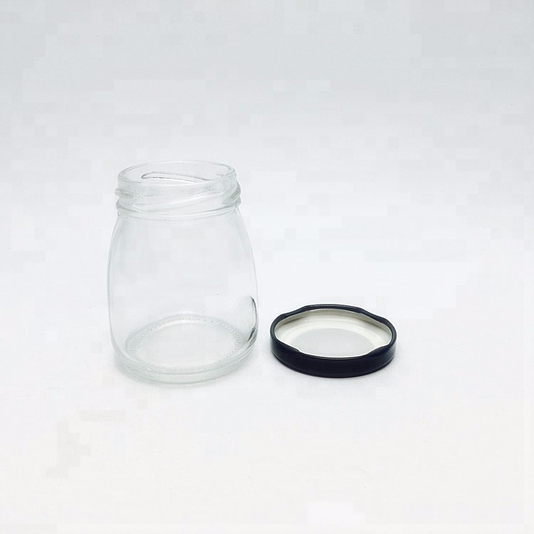 Stock cheap small glass jam jar 100ml 3oz for mango pulp
