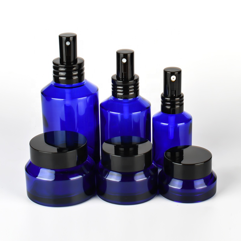 Stock essential oil Oblique shoulder serum 15ml 30ml 60ml 2oz 100ml 120ml 4oz clear amber blue green perfume glass spray bottle
