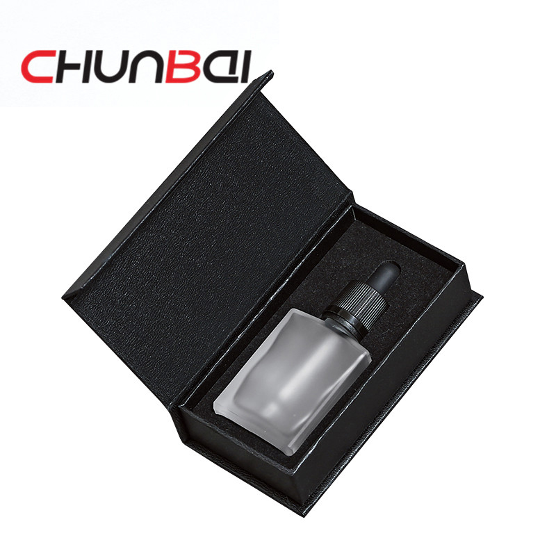 Stock flat square dropper bottle 30ml rectangular clear glass bottles with dropper wholesales