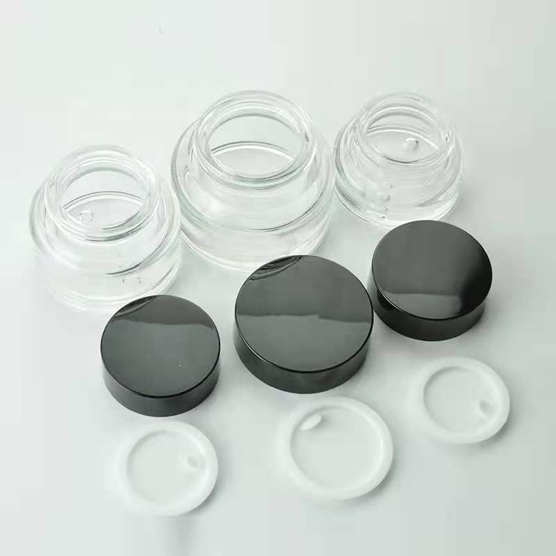 Stock hot sale 15g 30g 50g brown face cream cosmetic jar with skin Care Cream