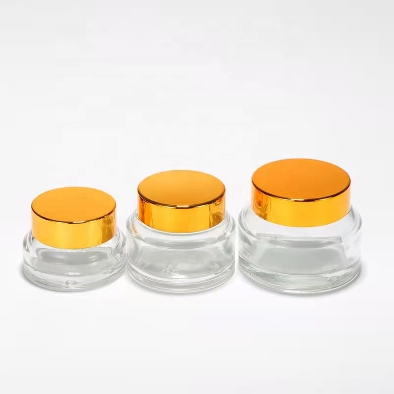 Stock hot sale 15g 30g 50g brown face cream cosmetic jar with skin Care Cream