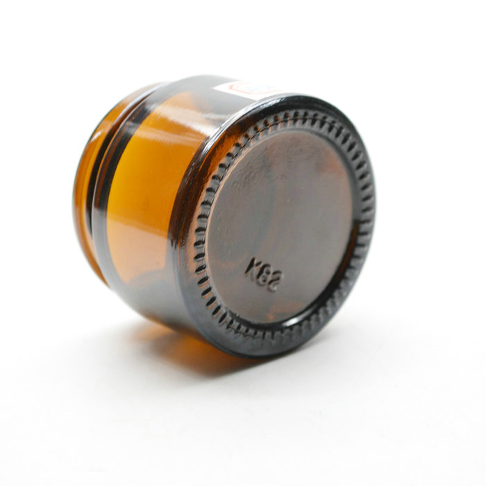 Stock hot sale 50g new style face cream amber glass cosmetic jar with skin Care Cream