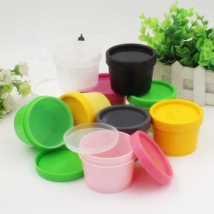 Stock hot sale 50ml 100ml 200ml new style face body cream cosmetic jar round shape