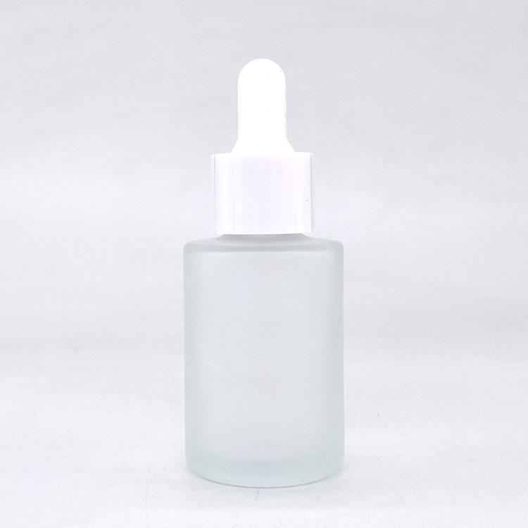 Stock products 30ml Frosted Clear Cosmetic Bottle 30ml Amber Glass Dropper Bottles Essential Oil Bottle