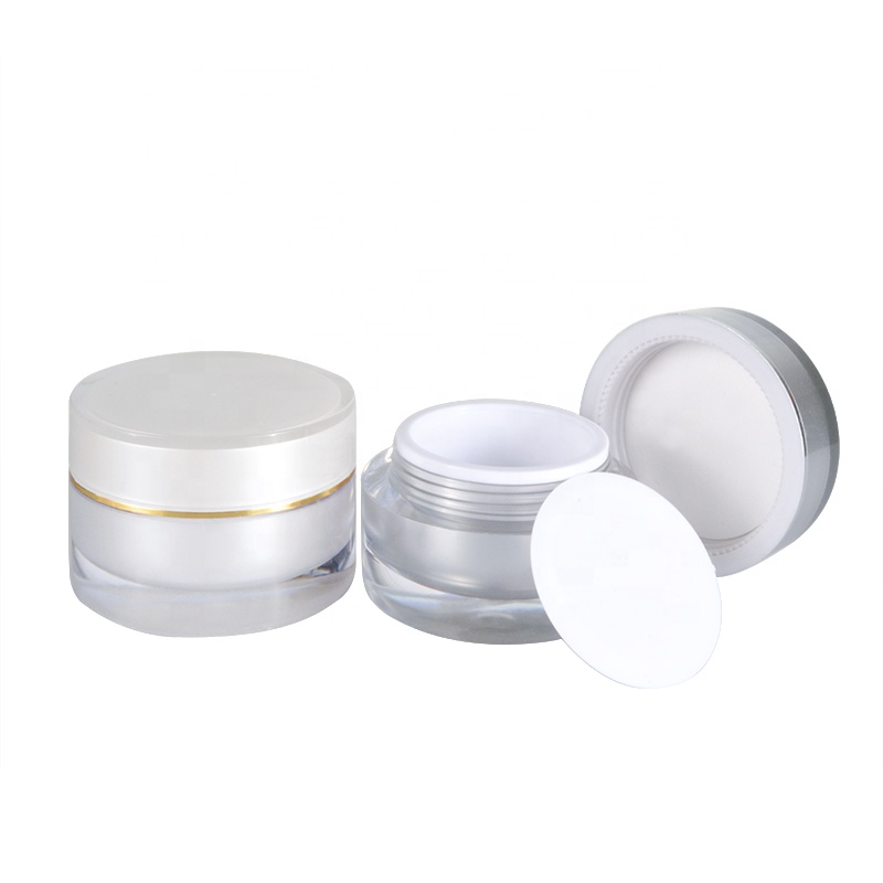 Stock skin care cream container 5g 10g 15g 30g 50g face cream acrylic cosmetic jar