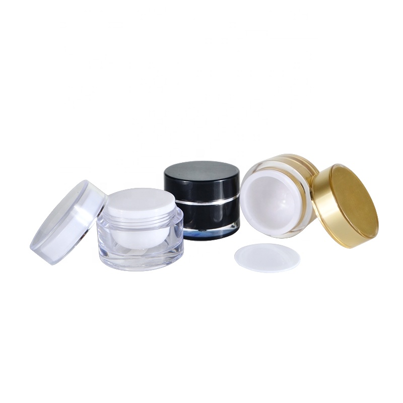 Stock skin care cream container 5g 10g 15g 30g 50g face cream acrylic cosmetic jar