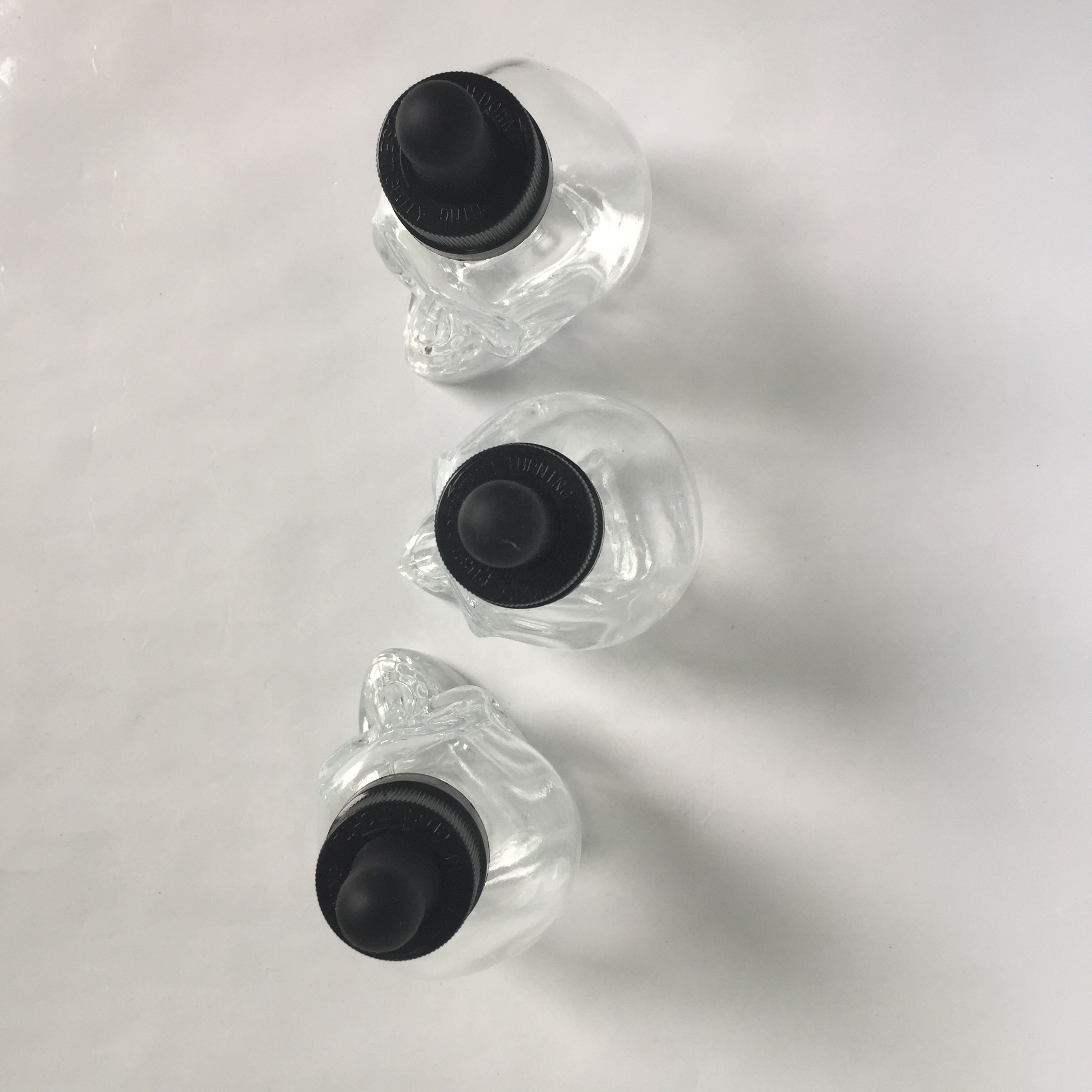 Stock skull glass eye dropper bottles Transparent e liquid vape juice bottle jars Oliver Glasses 15ml 30ml 100ml 50ml