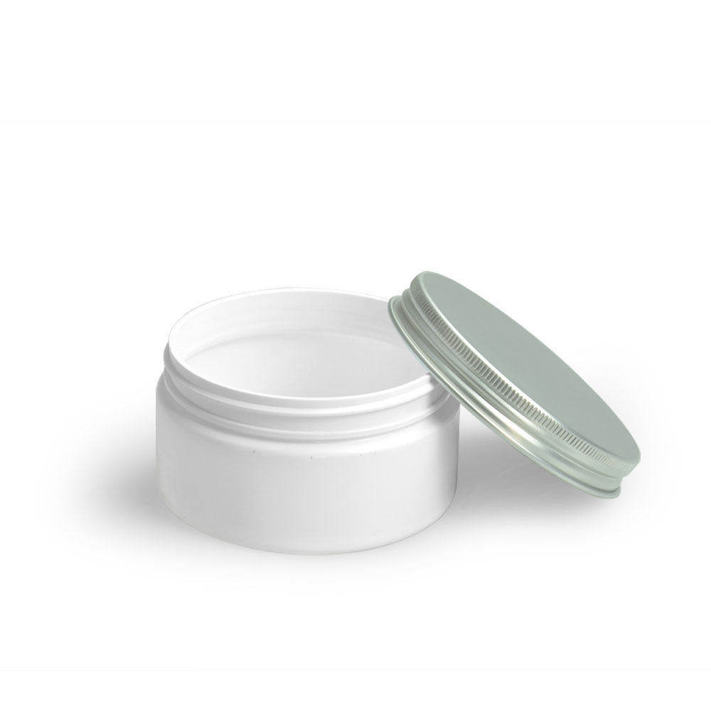 Stock wholesale cosmetic jar wide body butter container empty pet body cream jar