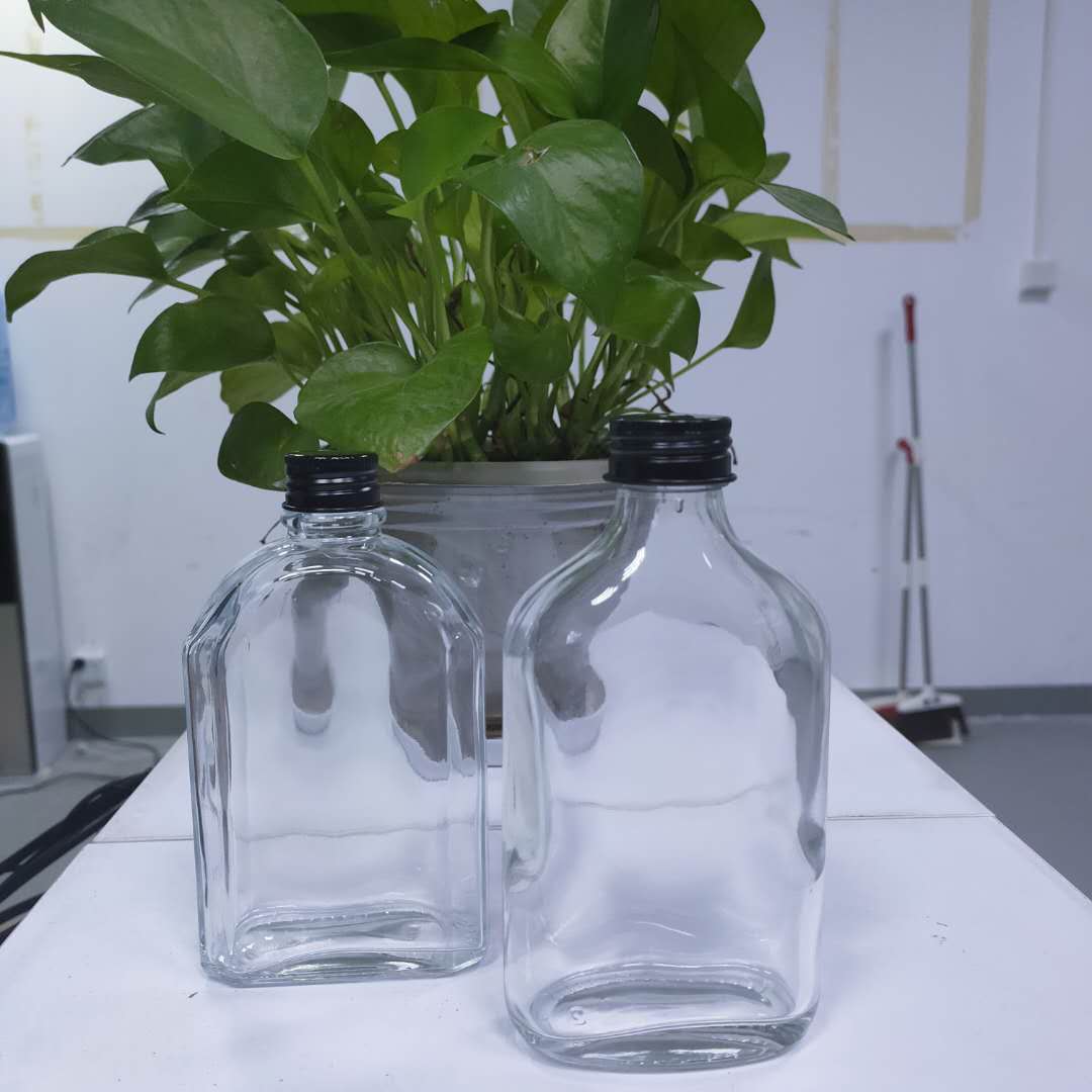 Stocked 100cl 150ml 200ml 250cl Travel small Glass Flask Liquor Bottle whiskey bottle