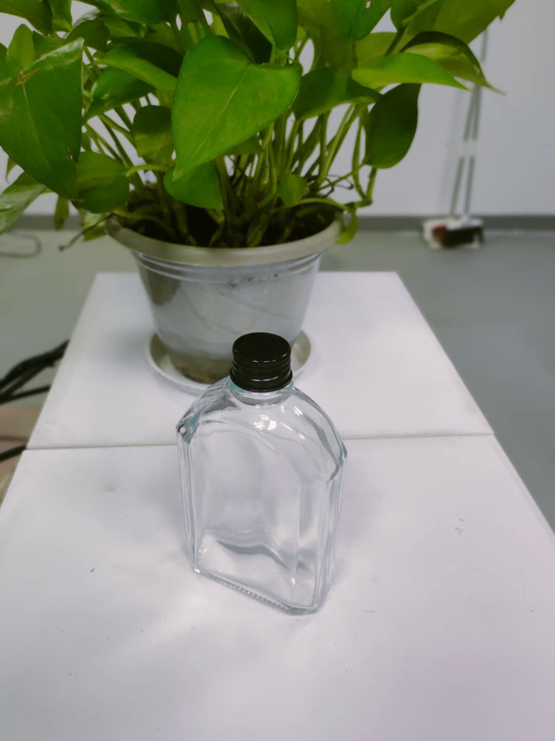 Stocked 100cl 150ml 200ml 250cl Travel small Glass Flask Liquor Bottle whiskey bottle