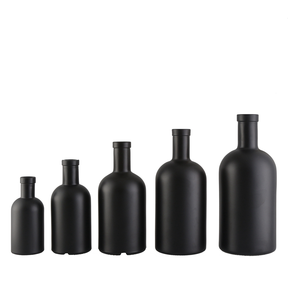 Stocked 100ml 200ml 375ml 500ml 750ml 1000ml Clear Empty Custom Glass Bottle for Vodka Liquor Wine with Cork