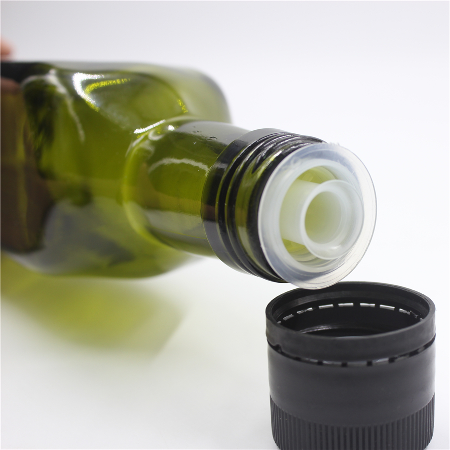 Stocked 100ml 250ml 375ml 500ml 750ml 1000ml Empty dark green clear square round cooking edible olive oil glass bottle