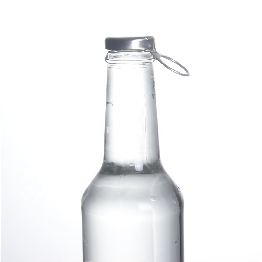 Stocked 275ml clear bacardi soft breezer beverage cocktail liquor spirit glass carbonated drinks bottle with crown cap