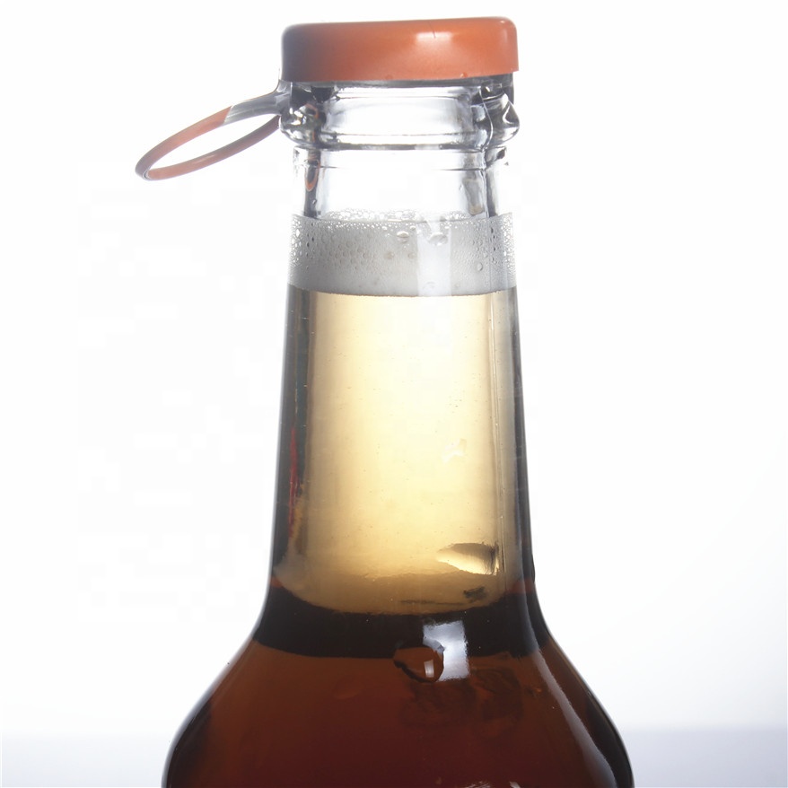 Stocked 275ml clear empty breezer carbonated soft drinking beverage soda cocktail wine glass bottle with crown cap